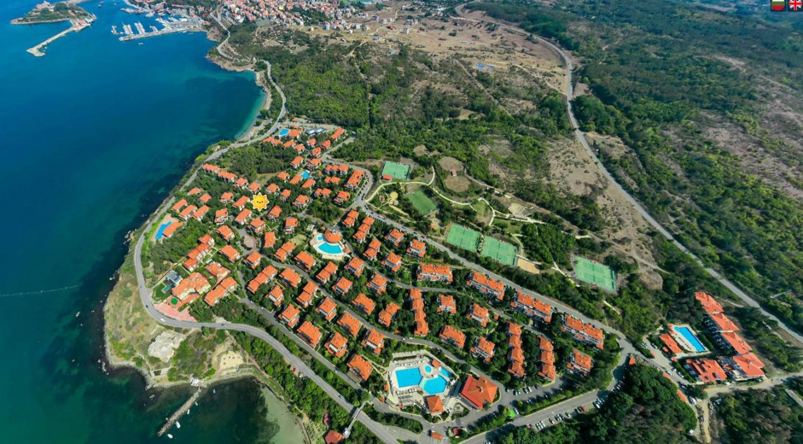 Aj Apartment 1 With Pool View, Santa Marina Holiday Village, Szozopol Kültér fotó